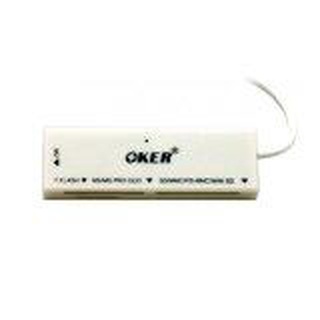 OKER Card Reader USB 2.0  ตัวอ่านการ์ด C-09 (White)