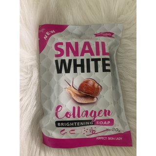 สบู่ SNAIL WHITE COLLAGEN BRIGHTENING SOAP 80g