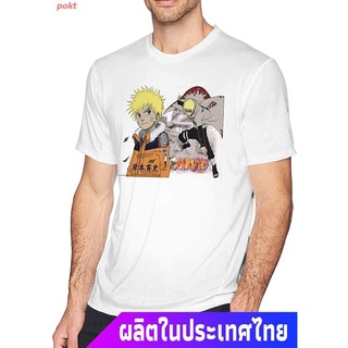 pokt เสื้อยืดแขนสั้น Anime Naruto Mens Short Sleeve T-Shirt Sport Tee Shirt XL Short sleeve T-shirts