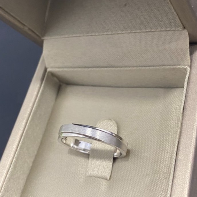 Madduckjewels แหวนเงินแท้ ชุบโรเดียม RG1727WGR แหวนกว้าง 3.5mm - รูปที่ 2