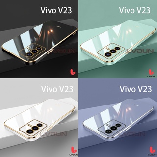 เคส Vivo V23 5G Straight edge เคส Vivo V23 5G Bright surface soft เคส Vivo V23E 5G V21 5G V21E V20 V20 SE V20 Pro 5G Simplicity เคส Vivo V23 5G ZB1