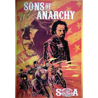 โปสเตอร์วงดนตรี วินเทจ Sons Of Anarchy