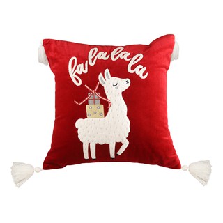 หมอน หมอนอิง HOME LIVING STYLE LA LA 18X18 นิ้ว สีแดง CUSHION HOME LIVING STYLE LA LA 18X18" RED