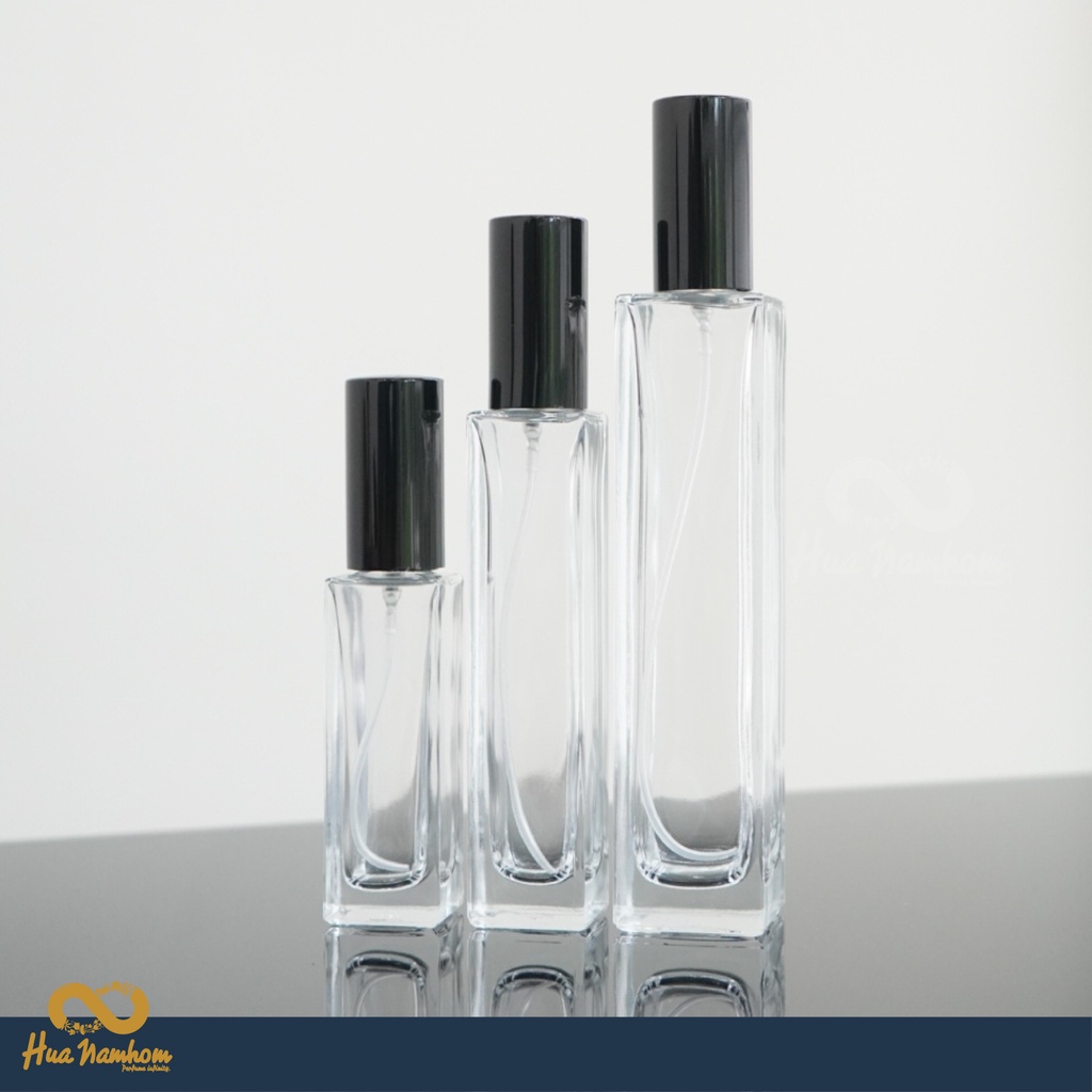 ขวดสเปรย์ ทรงสี่เหลี่ยมสูง ฝาและหัวสเปรย์อย่างดี 30-100ml