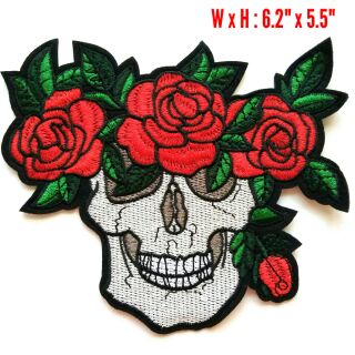 ตัวรีดติดหลังเสื้อขนาดใหญ่ 6.2*5.5" นิ้ว Daughters of Anarcy Motorcycle Biker Iron on patch