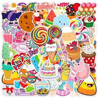 ❉ Rainbow Candy Lollipop Cupcake Dessert Series 02 สติ๊กเกอร์ ❉ 50Pcs/Set Waterproof DIY Decals Doodle สติ๊กเกอร์