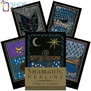 45pcs Shamanic Healing Oracle Cards English Vesion Tarot Card Playing Cards for Party Kids Adult Board Game