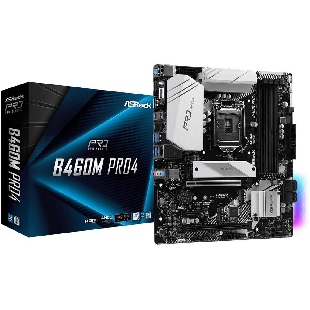 MAINBOARD 1200 ASROCK B460M PRO4