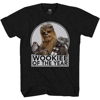 เสื้อยืดผ้าฝ้ายพิมพ์ลายแฟชั่น เสื้อยืด พิมพ์ลาย Star WARS Chewbacca Wookie of The Year สําหรับผู้ชาย