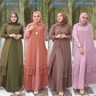 Na Maxy IK Material BABYDOLL Full กระดุมด้านหน้า หลากหลายรูปแบบ ของเกม Gamis ผู้หญิง ล่าสุด