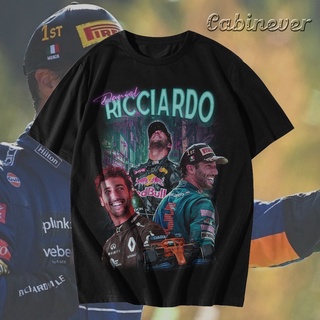 คอลูกเรือGILDAN เสื้อยืดคอกลม ผ้าฝ้าย 100% พิมพ์ลาย Daniel Ricciardo โอเวอร์ไซซ์ สําหรับผู้ชายS-5XL