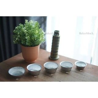 โรงงานผลิต พิมพ์ถ้วยจีบอลูมิเนียม (100ใบ/แพ็ค) ใช้ซ้ำได้ เนื้อดี ขอบสวย
