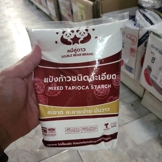 แป้งท้าว ชนิดละเอียด ตราหมีคู่ดาว บรรจ 500ก.