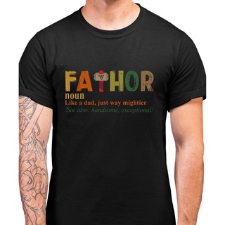 เสื้อยืดลําลอง ผ้าฝ้าย 100% แขนสั้น พิมพ์ลาย Fathor Noun Like A Dad Just Way Mightier (92) สีดํา พลัสไซซ์ XS-XXXL ของขวัญวันเกิด สําหรับผู้ชาย