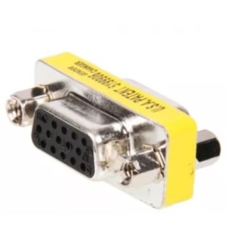 VGA HD15 Female to Female Mini Gender Changer Adapter (Intl)