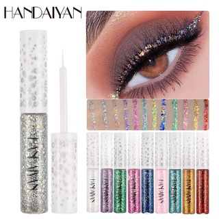 Handaiyan เครื่องสําอางอายไลน์เนอร์กลิตเตอร์ชิมเมอร์กันน้ําทนทาน 12 สี