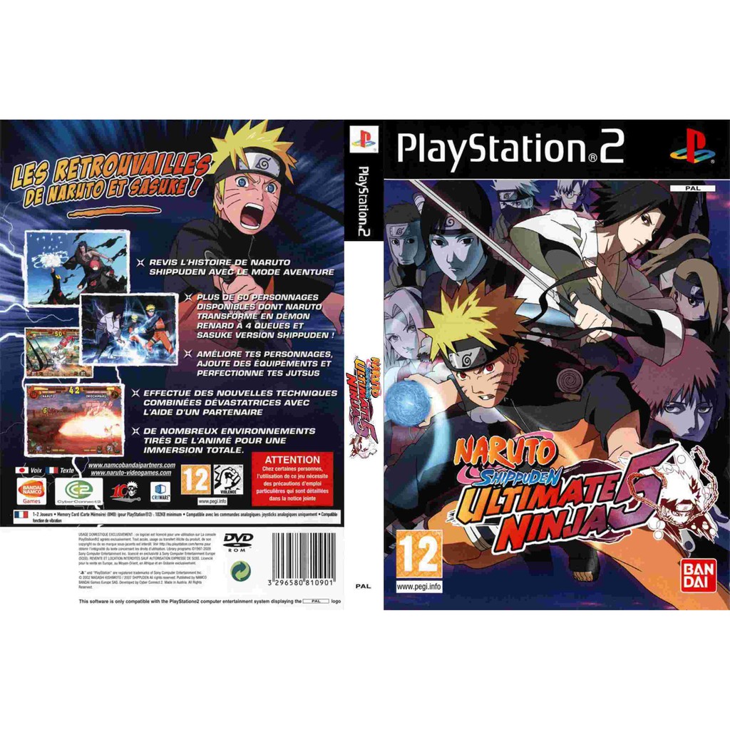 แผ่นเกมส์ [PS2] (ร้านเปิดใหม่พิเศษสุดๆ) Naruto Shippuden Ultimate Ninja 5 (USA)