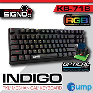 Signo E-sport KB-718 INDIGO RGB TKL Gaming Keyboad - Blue Optical Switch