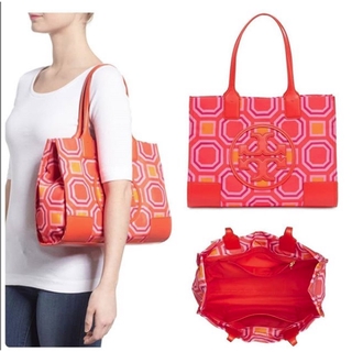 มือ 2 Tory Burch Ella Mini Printed Tote 13 นิ้ว