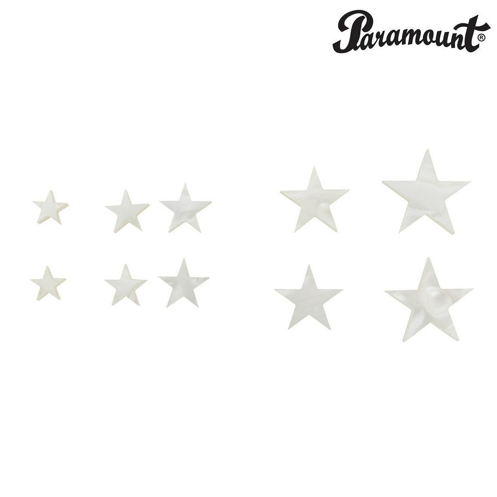 Paramount® DK19 อินเลย์กีตาร์ มุกคอกีตาร์ รูปดาว / 1 แพ็คมี 10 ชิ้น (Star Position Guitar Inlay Mark