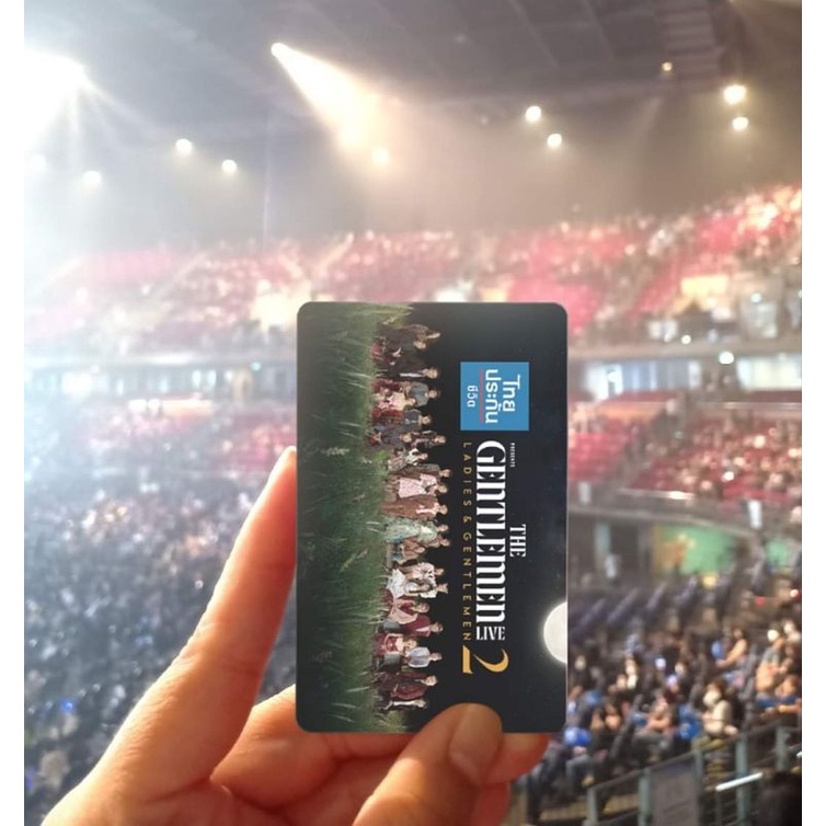 พร้อมส่ง บัตรแข็ง สะสมบัตรคอนเสิร์ต THE GENTLEMEN LIVE 2 บัตรแข็งTHEGENTLEMENLIVE bodyslam Potato cl