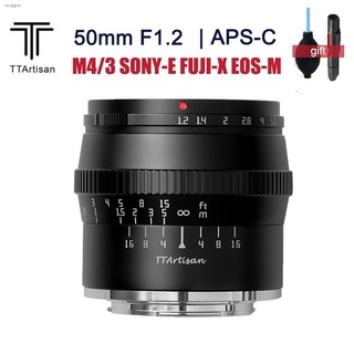 TTARTISAN 50 มม. F1.2 APS-C เลนส์เลนส์ aputure ขนาดใหญ่สำหรับ Fuji Canon EOS M M4 / 3 Mount Cameras 【ใหม่】