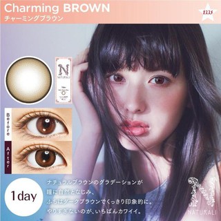 บิ้กอายตาโต สายแบ๊ว สายสวยหวาน ต้องมี รุ่น Dream Brown แบรนด์ Wink Contact Lens ขนาด 14.5  สีน้ำตาล ค่าสายตาปกติ