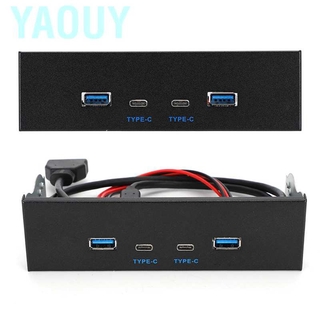 Yaouy 4 พอร์ต Usb3 . 1 Hub Front Panel Type - C E ออปติคอลไดรฟ์ 10 G สําหรับเดสก์ท็อป