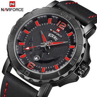 NAVIFORCE นาฬิกาข้อมือควอตซ์ สไตล์สปอร์ต แฟชั่นสำหรับผู้ชาย