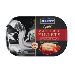 Sealect Gold Mackerel Fillets In Tomato Sauce 60g ซีเล็ค โกลด์ ปลาแมคเคอเรลในซอสมะเขือเทศ 60กรัม อาหารกระป๋อง อาหารพรอมท