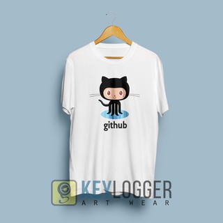 เสื้อยืด พิมพ์ลายโปรแกรมเมอร์ Github 1 IT 40