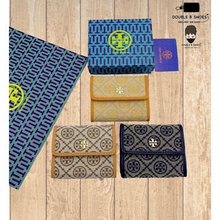 กระเป๋าตังค์Tory Burch เป๋าตังค์ทอรี่ กระเป๋าสตางค์ใบสั้น กระเป๋าตังค์พับ