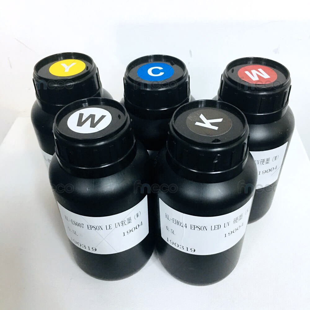 หมึก UV LED INK เกรด 3-10ปี การยึดเกาะที่ดี คุณภาพสูง เกรดพรีเมียม Flatbed Eps dx10 tx800 dx11 xp600 dx5 MADE IN TAIWAN