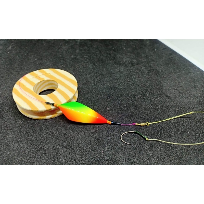 ทุ่นตกกุ้งใบไม้ โฟมนาโน สีชัดออกอาการไว