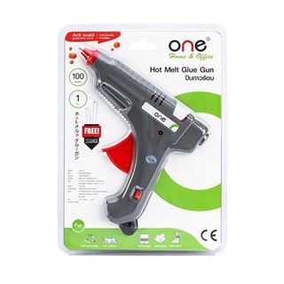 ปืนยิงกาว 100 วัตต์ สีเทา-ส้ม ONE Glue Gun 100 W Gray-Orange ONE