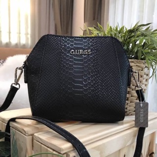 GUESS CROC EFFECT SHOULDER BAG