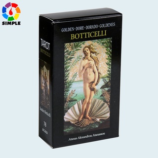 Golden Botticelli Tarot 12*7 cm Paper Manual Card Game