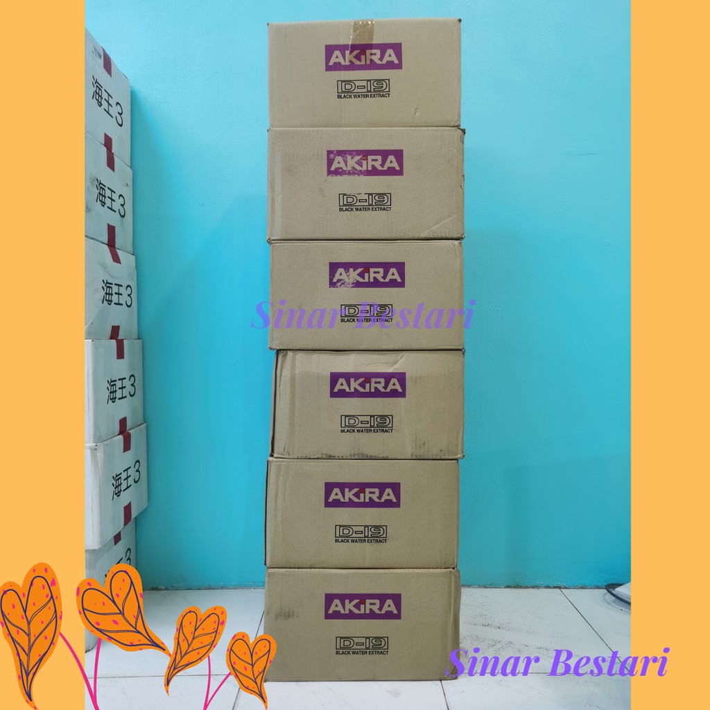 Akira D-19 D19 น้ําดํา 24 ขวด น้ําดํา Ikan Laga Betta Borong
