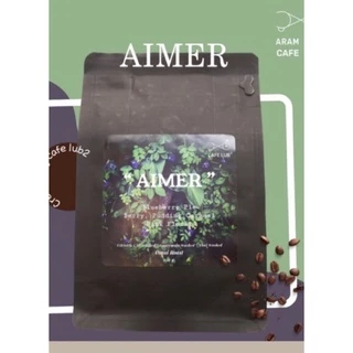 เมล็ดกาแฟ "AIMER" - Blueberry pie, Berry, Pudding caramel, Pink floral (250g, Omni roast)