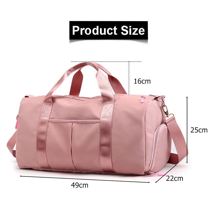 Women Travel Ba Dry and Wet Separation Sport Bag Fitness Bag Gym Totes ...