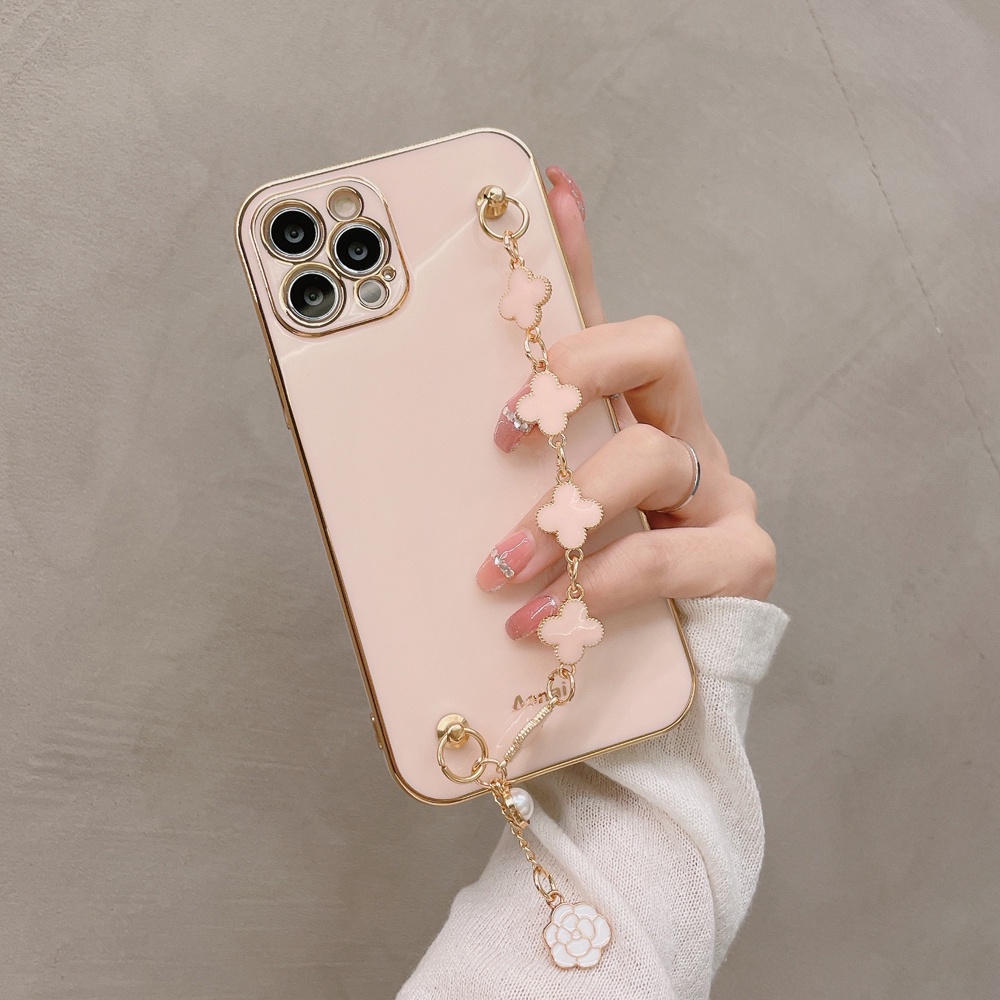 Xiaomi 11T 12S 12 12X 13 13T 14 14T Mi 8 9 9T 10T 11 Lite Pro Ultra Poco X3 F3 M6 X6 F6 X5 F4 F5 Pro GT สายรัดข้อมือ Lucky chain สร้อยข้อมือนุ่มเคสโทรศัพท์ฝาหลัง