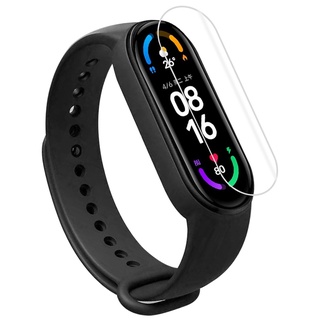 ฟิล์มไฮโดรเจล ป้องกันรอยหน้าจอ สําหรับนาฬิกาข้อมือ Xiaomi Mi Band 6 2 ชิ้น