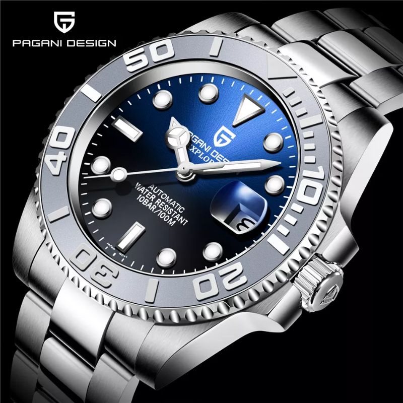 🇹🇭มสต็อกในประเทศไทย🇹🇭 Pagani Design 1651 luxury Automatic Sapphire glass, Waterproof 100m watch with Seiko NH35 movement