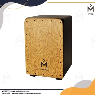 Magie Cajon Drum รุ่น MC38B กลองคาฮองนั่งตี มากี เครื่องดนตรี เครื่องเคาะจังหวะ กลองพกพา อคูสติก