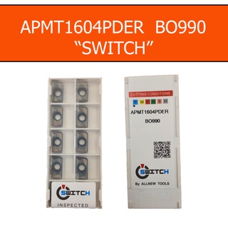 เม็ดมีดกลึง INSERT APMT1604PDER  BO990 "SWITCH" เม็ดมีดสวิตซ์