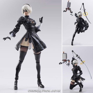 Model Figma งานแท้ Original ฟิกม่า Game NieR Automata เนียร์ ออโตมาตา 2B YoRHa &amp; Machine Lifeform