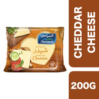 Almarai Cheese Slices Cheddar 200g (10 pieces) ++ อัลมาไร ชีสสไลซ์เชดดาร์ 200g (10 ชิ้น)