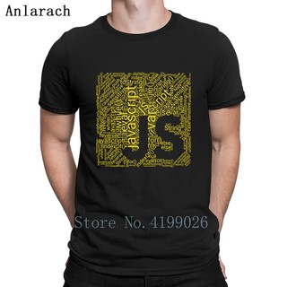 Js เสื้อยืดพิมพ์ลาย Wordcloud Programming แฟชั่นสําหรับครอบครัว