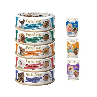 Petsimo Dog Mix &amp; Match เพ็ทซิโม่ คละรส แบบกระป๋อง และ แบบซอง