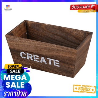 ลังไม้เหลี่ยม STACKO 35.5x19.5x16 ซม. สีน้ำตาลWOODEN BOX STACKO 35.5X19.5X16CM BROWN